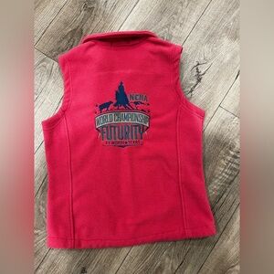 HOT PINK NCHA World Championship fleece Vest